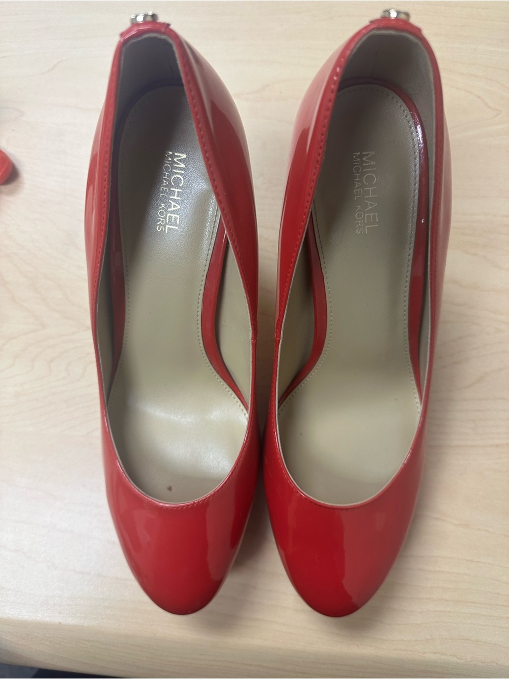 Michael Kors Red Patent Platform Heels ❤️